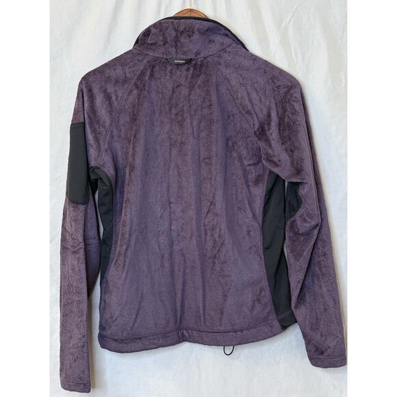 Columbia Womens Purple Pullover Sweater Full Zipped Up Mock Neck Pockets Size M - Picture 6 of 10